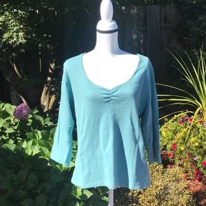 Coldwater Creek V-Neck Cotton Top